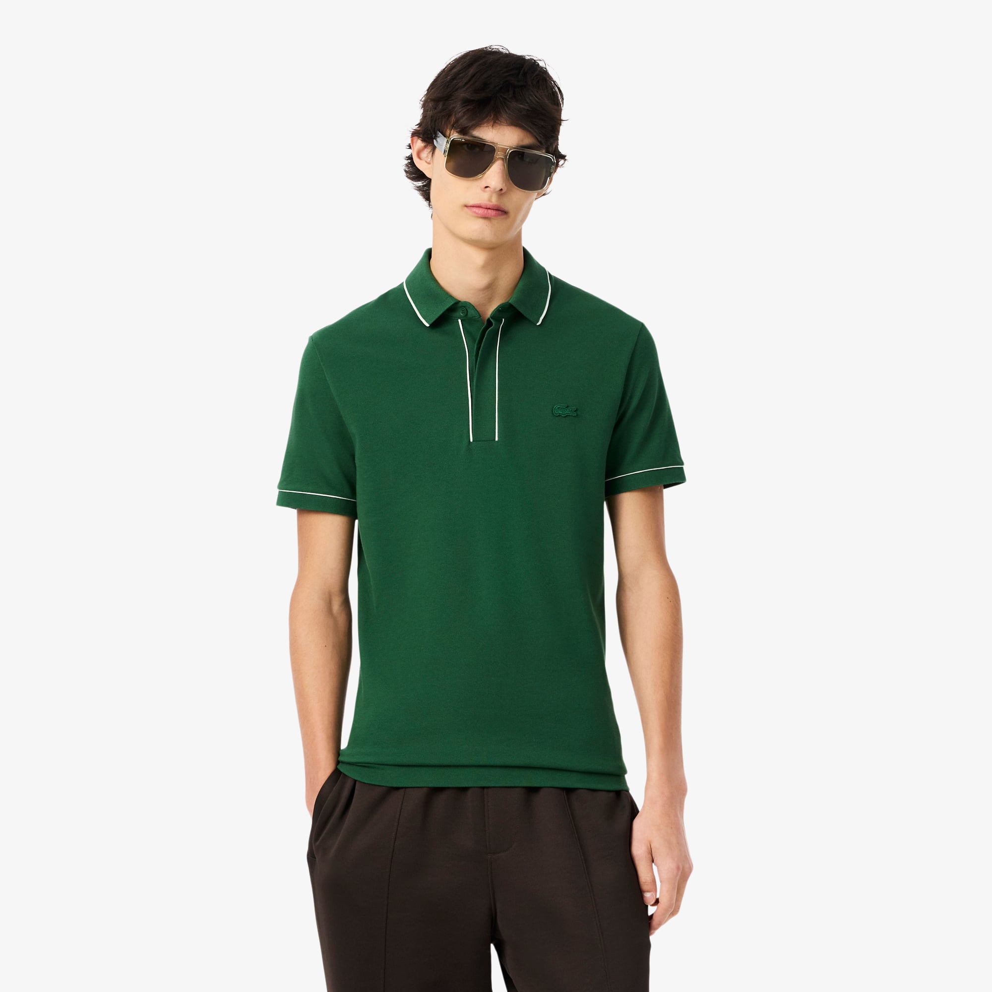  Lacoste Paris Erkek Regular Fit Yeşil Polo