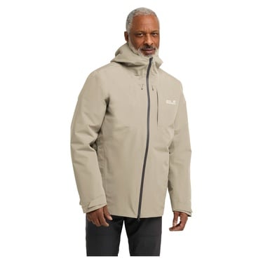  Jack Wolfskin Icecape 3in1 Down Rds Erkek Bej Outdoor Ceketi