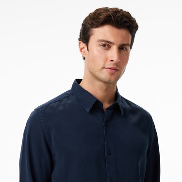  Nautica Erkek Lacivert Classic Fit Gömlek