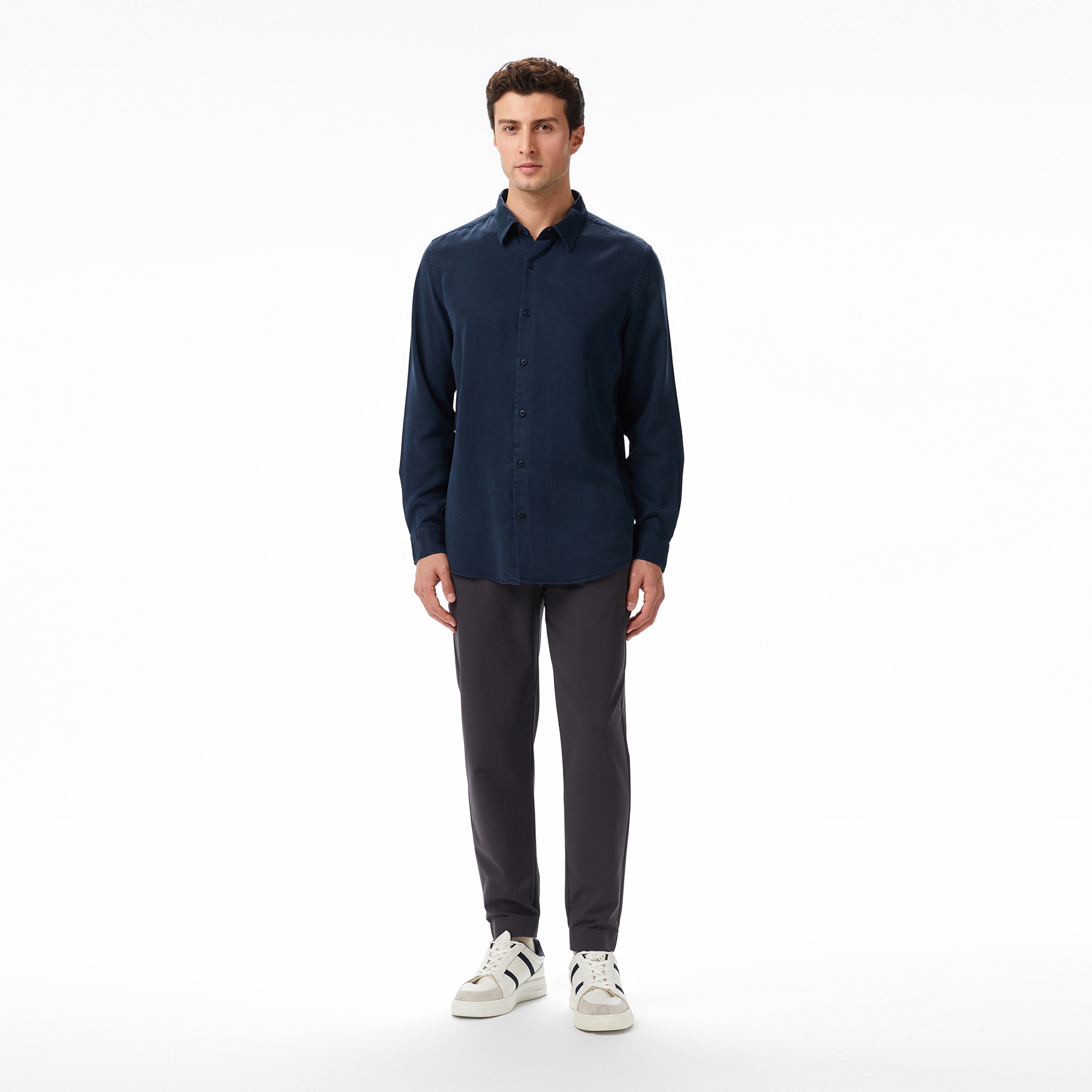 Nautica Erkek Lacivert Classic Fit Gömlek