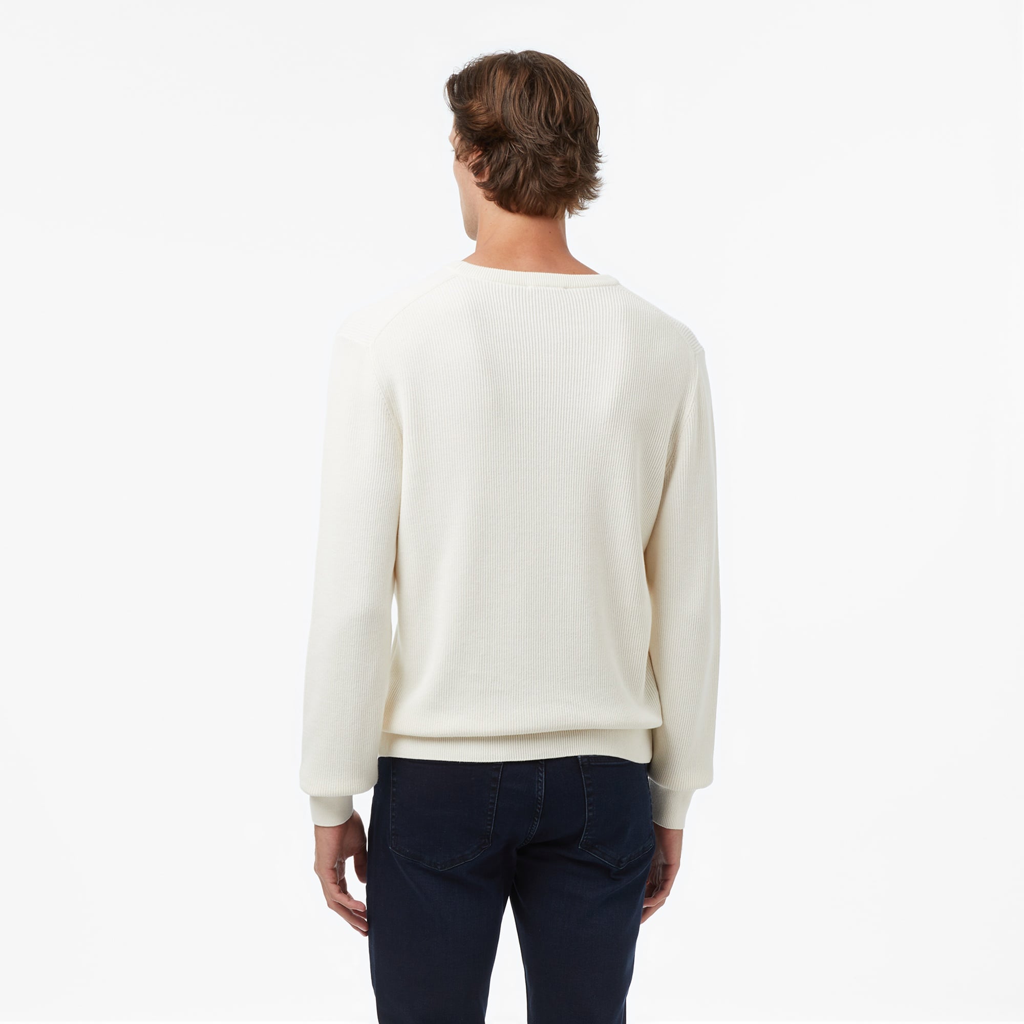 Nautica Erkek Krem Rengi Classic Fit Kazak