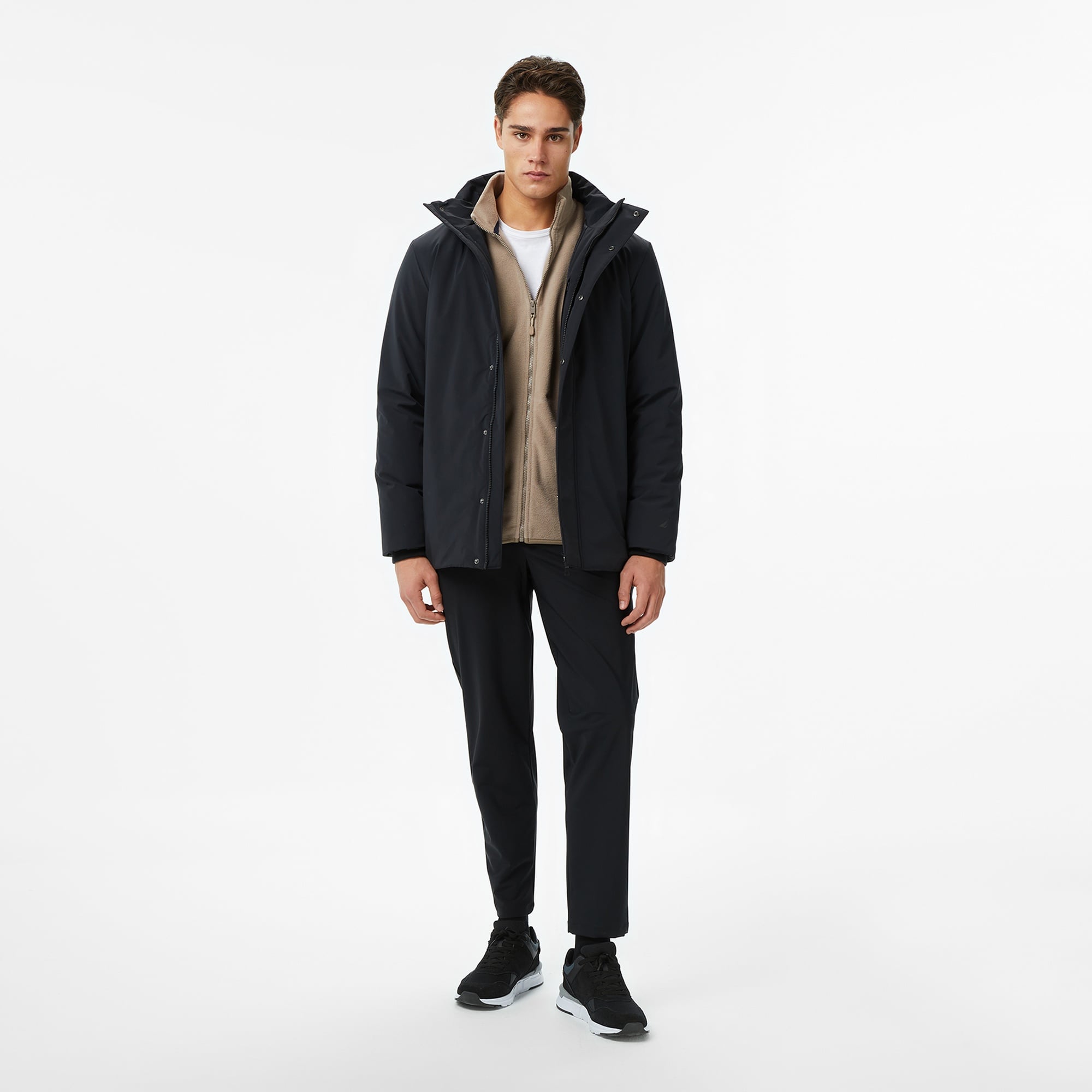 Nautica Erkek Siyah Regular Fit Mont