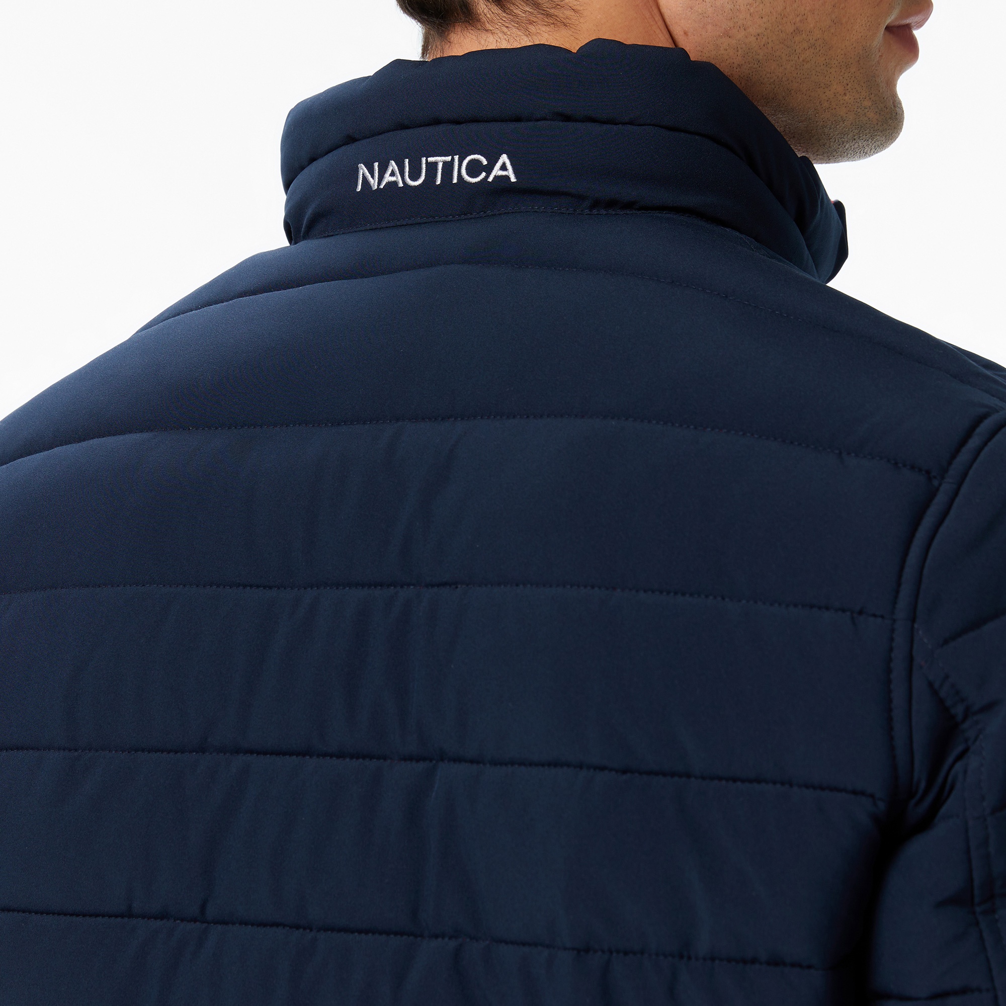 Nautica Erkek Bej Regular Fit Çift Taraflı Mont