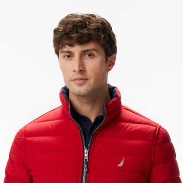  Nautica Erkek Bej Regular Fit Çift Taraflı Mont