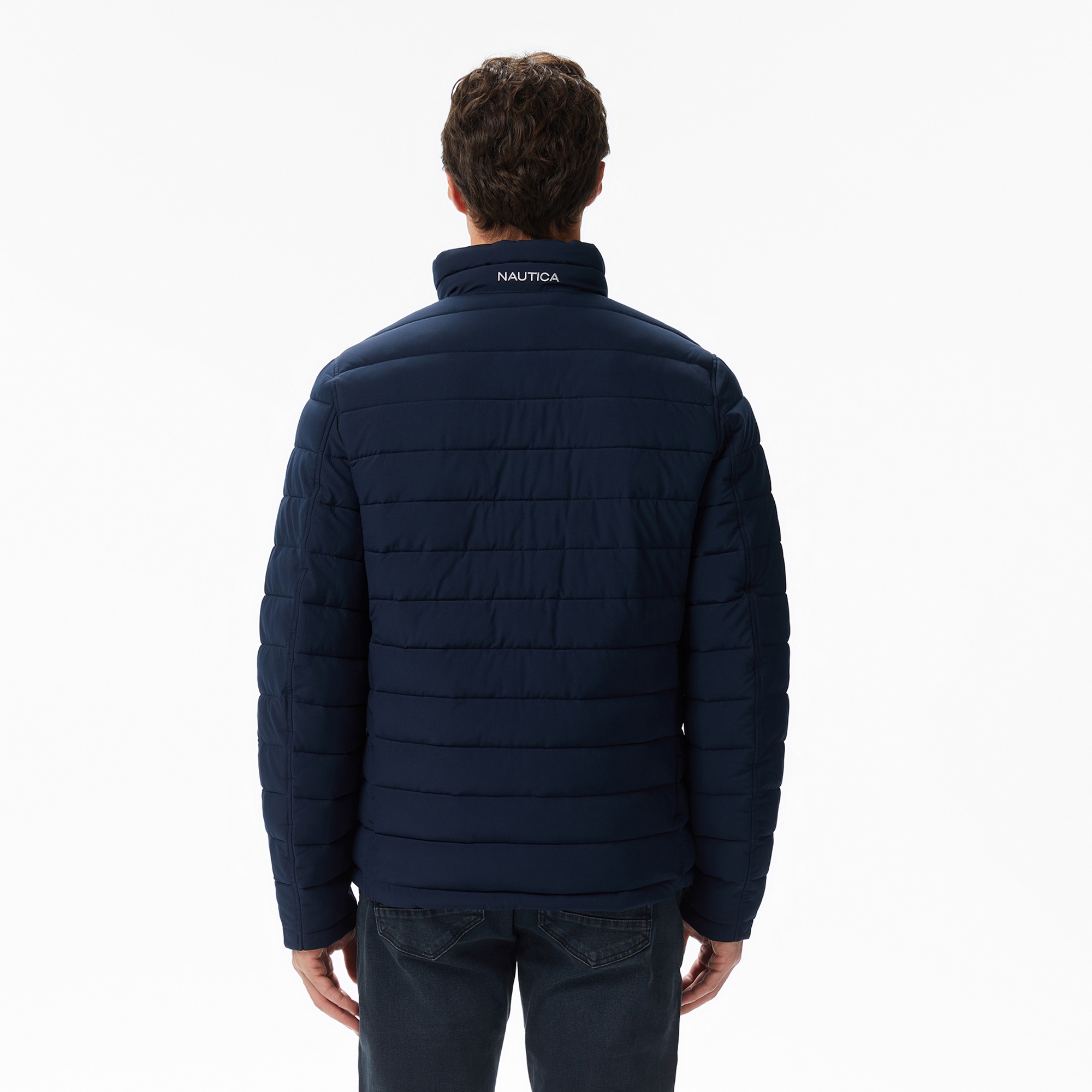 Nautica Erkek Bej Regular Fit Çift Taraflı Mont