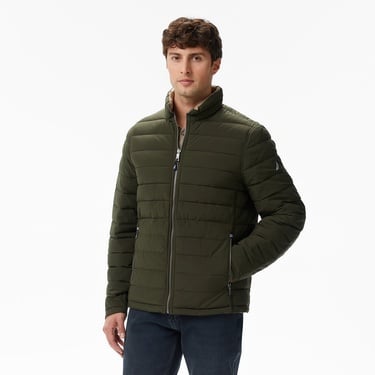  Nautica Erkek Yeşil Regular Fit Çift Taraflı Mont