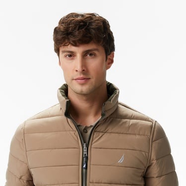  Nautica Erkek Yeşil Regular Fit Çift Taraflı Mont