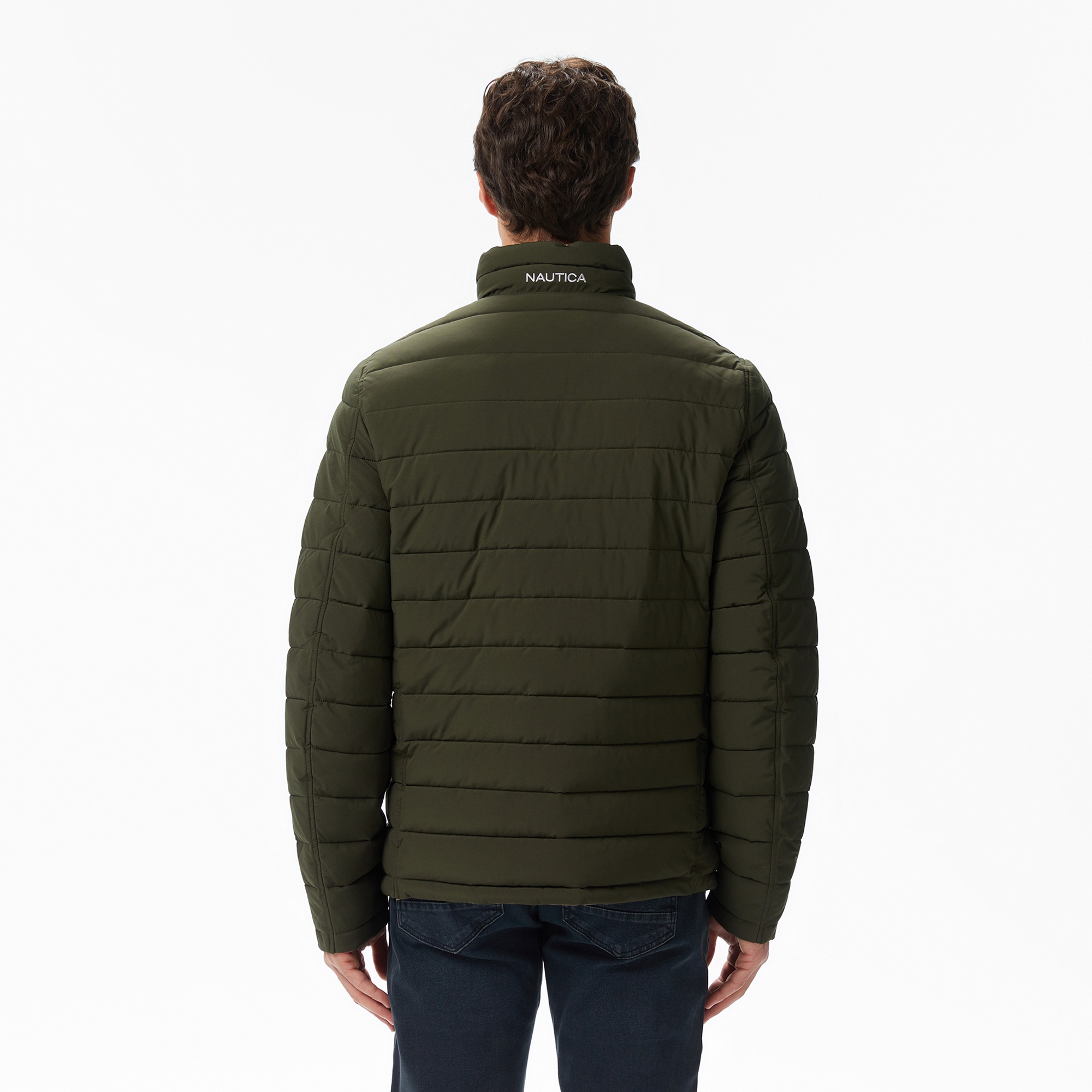 Nautica Erkek Yeşil Regular Fit Çift Taraflı Mont