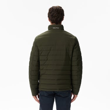  Nautica Erkek Yeşil Regular Fit Çift Taraflı Mont