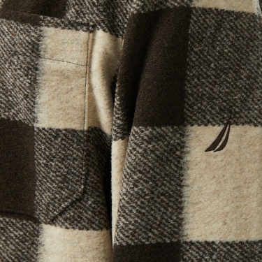  Nautica Erkek Kahverengi Classic Fit Gömlek