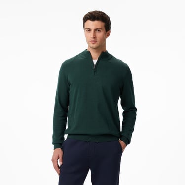  Nautica Erkek Yeşil Classic Fit Kazak