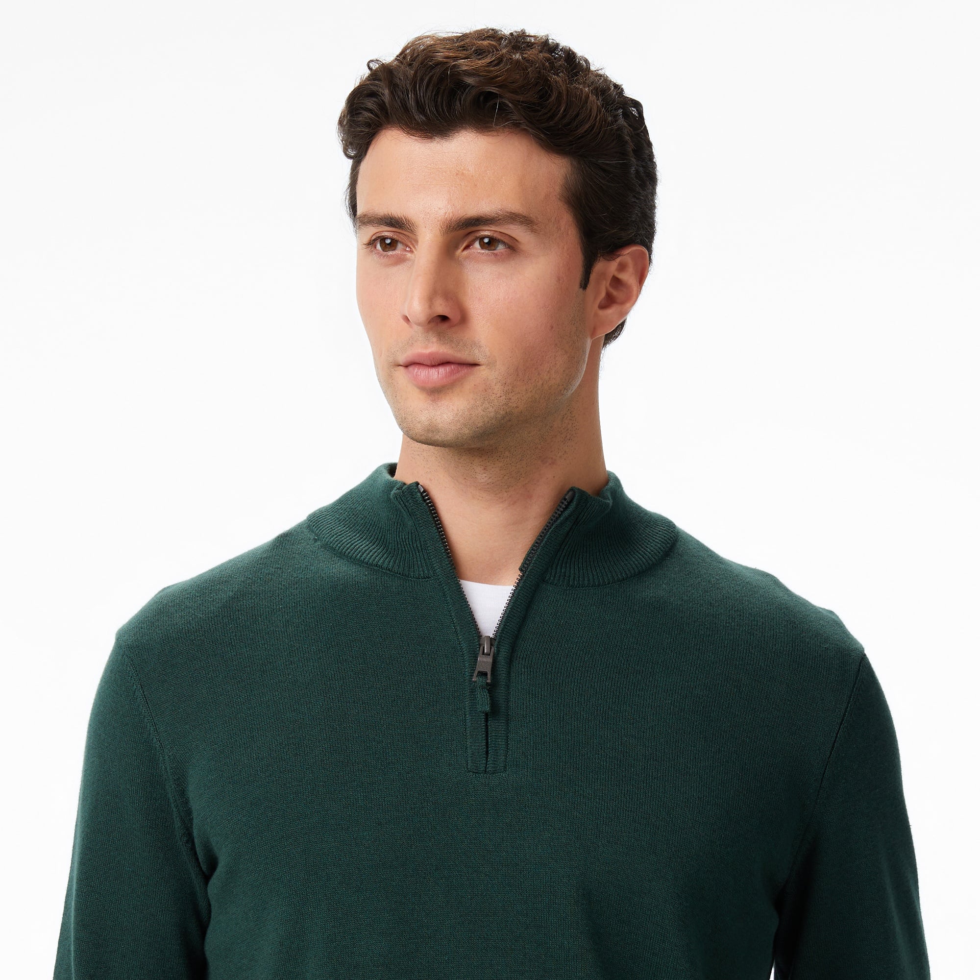 Nautica Erkek Yeşil Classic Fit Kazak