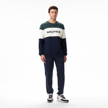  Nautica Classic Fit Erkek Yeşil Sweatshirt