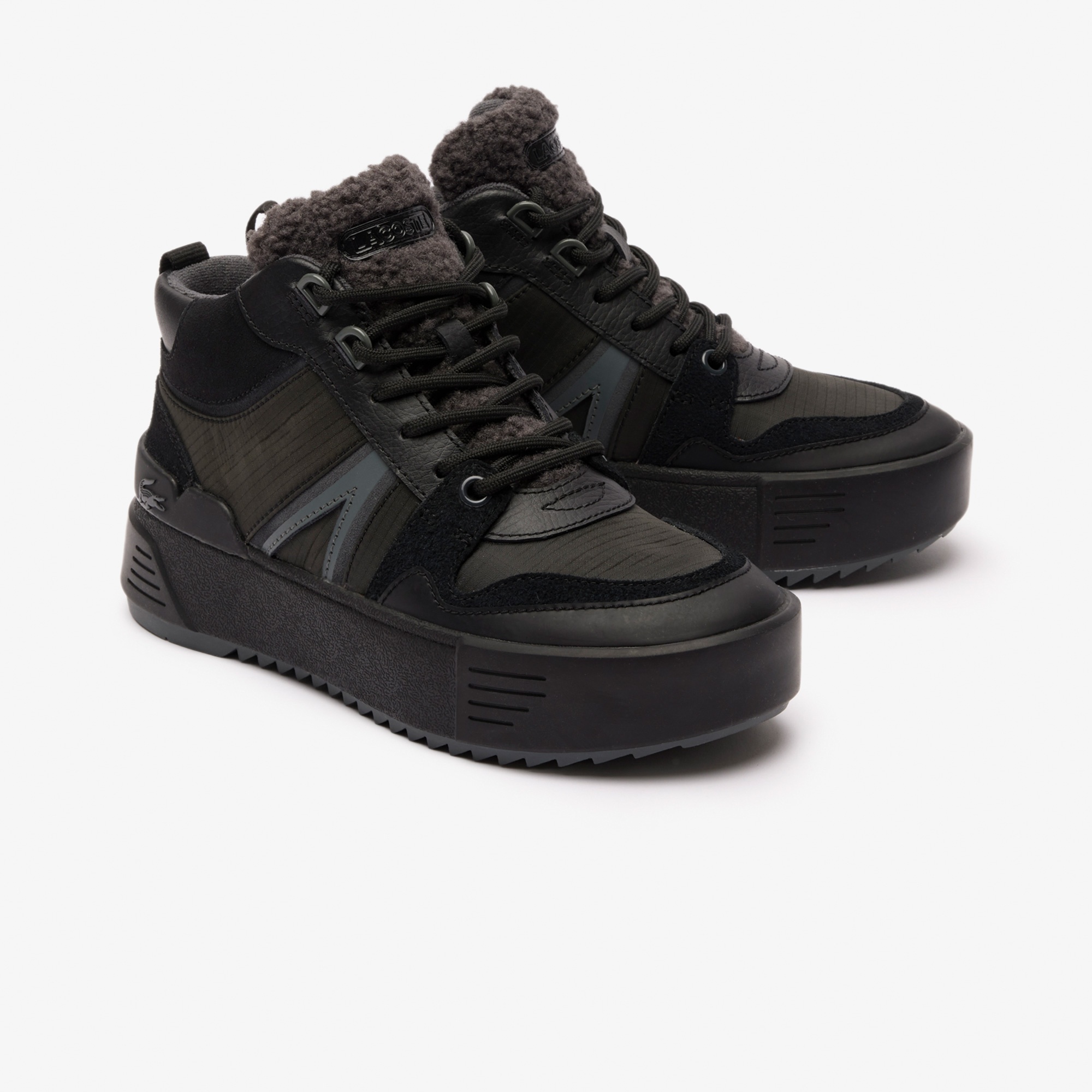 Lacoste L002 Winter Mid Kadın Siyah Bot