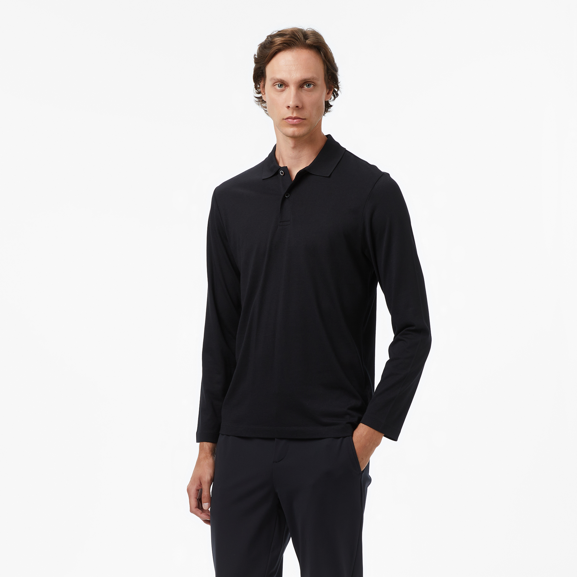  Nautica Erkek Siyah Classic Fit Polo Yaka T-Shirt