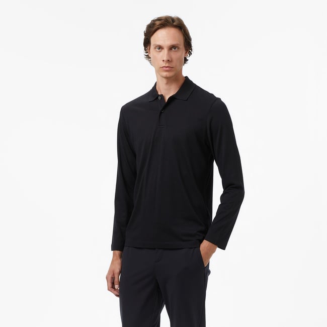  Nautica Erkek Siyah Classic Fit Polo Yaka T-Shirt