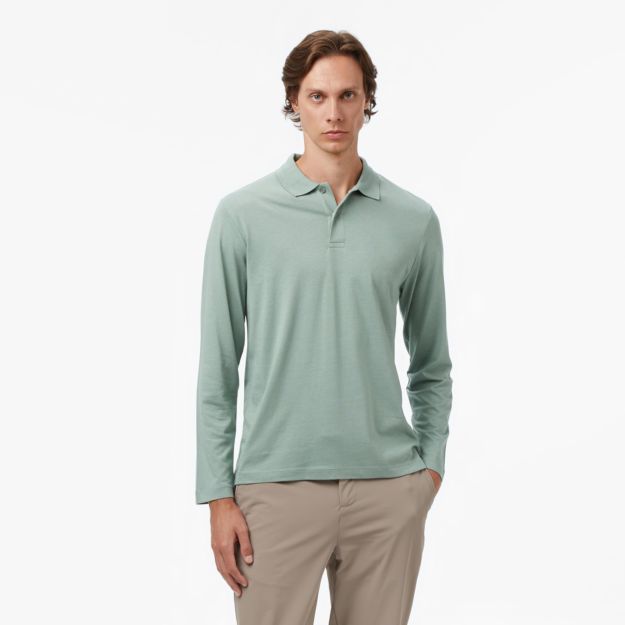 Nautica Erkek Yeşil Classic Fit Polo Yaka T-Shirt