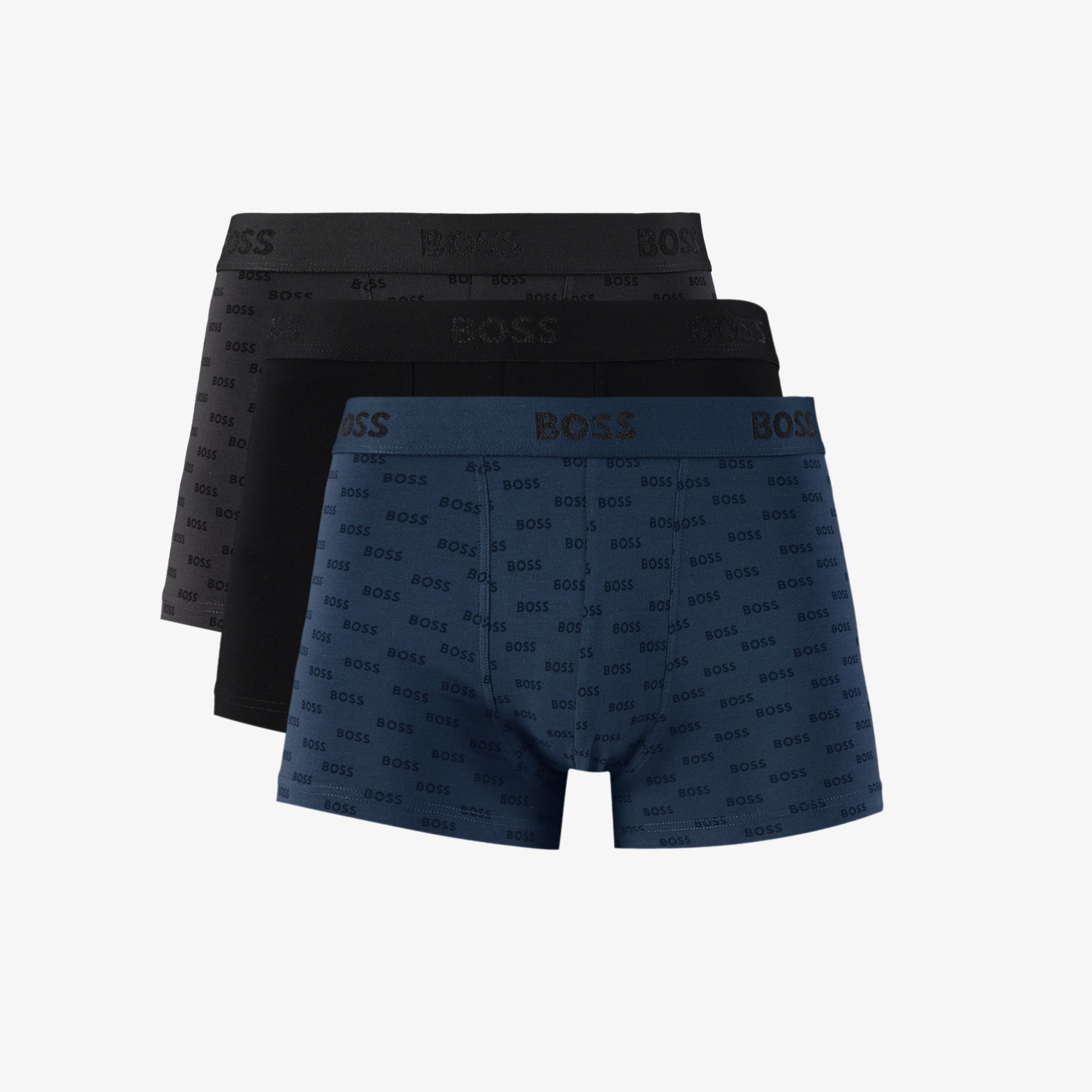 Boss 3'lü Trunk Design Erkek Renkli Boxer