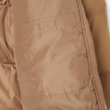  Lacoste Erkek Relaxed Fit Kapüşonlu Koyu Kahverengi Mont