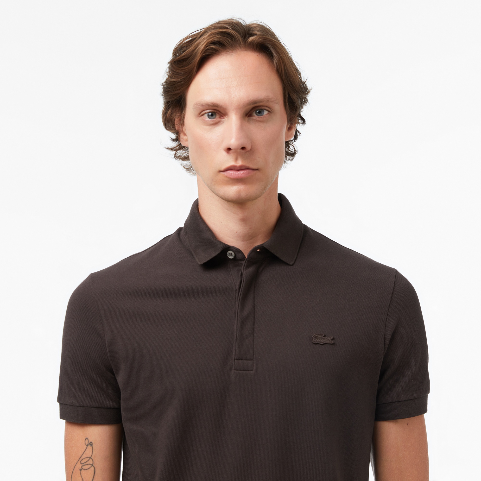 Lacoste Paris Erkek Regular Fit Kahverengi Polo