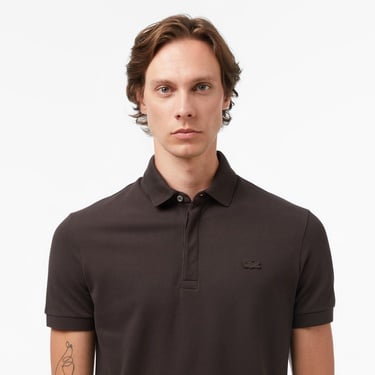  Lacoste Paris Erkek Regular Fit Kahverengi Polo