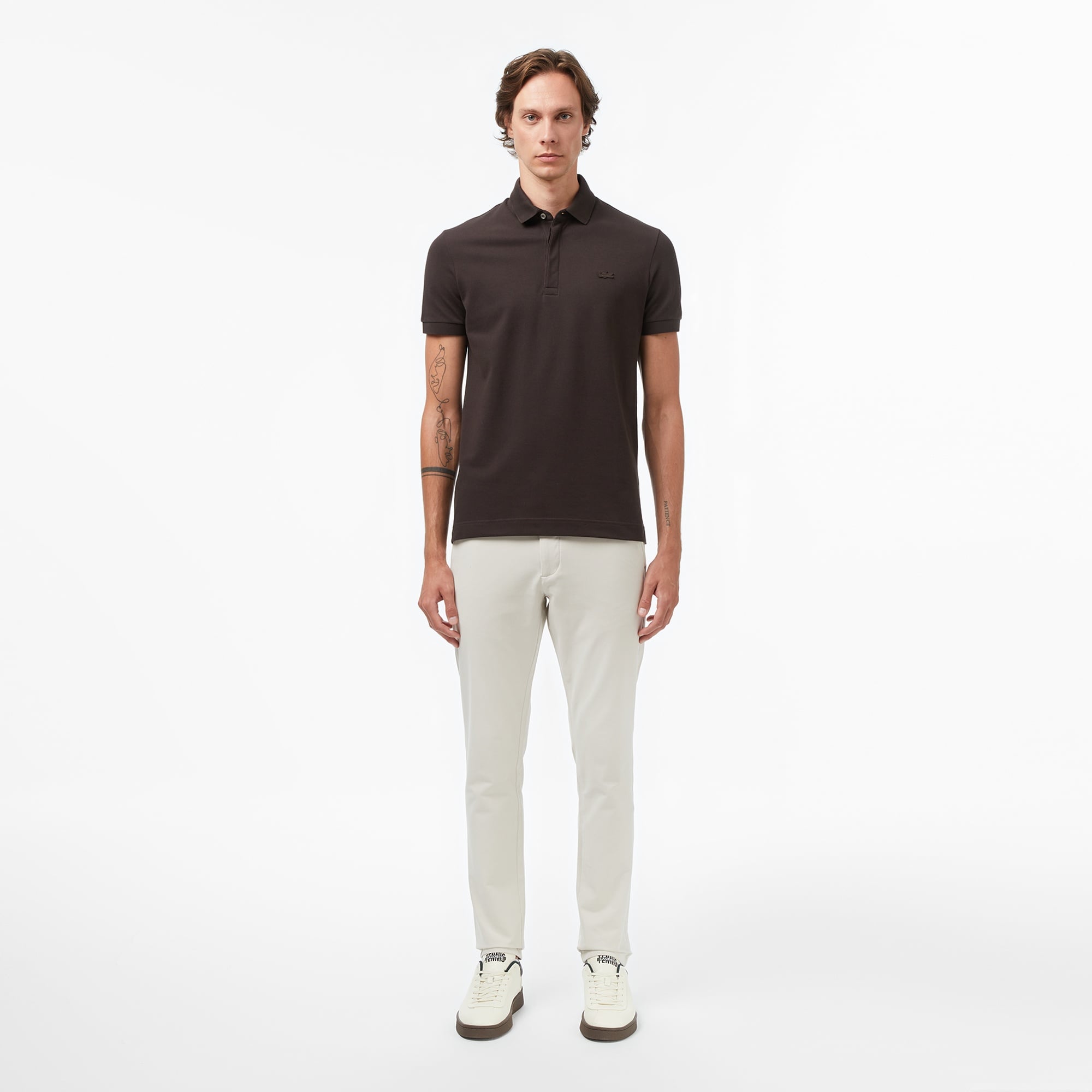 Lacoste Paris Erkek Regular Fit Kahverengi Polo