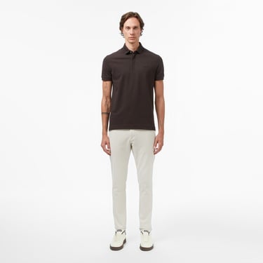  Lacoste Paris Erkek Regular Fit Kahverengi Polo