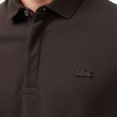  Lacoste Paris Erkek Regular Fit Kahverengi Polo