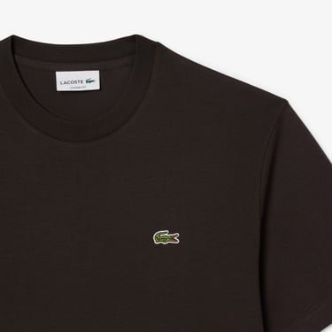  Lacoste Erkek Classic Fit Bisiklet Yaka Kahverengi T-Shirt
