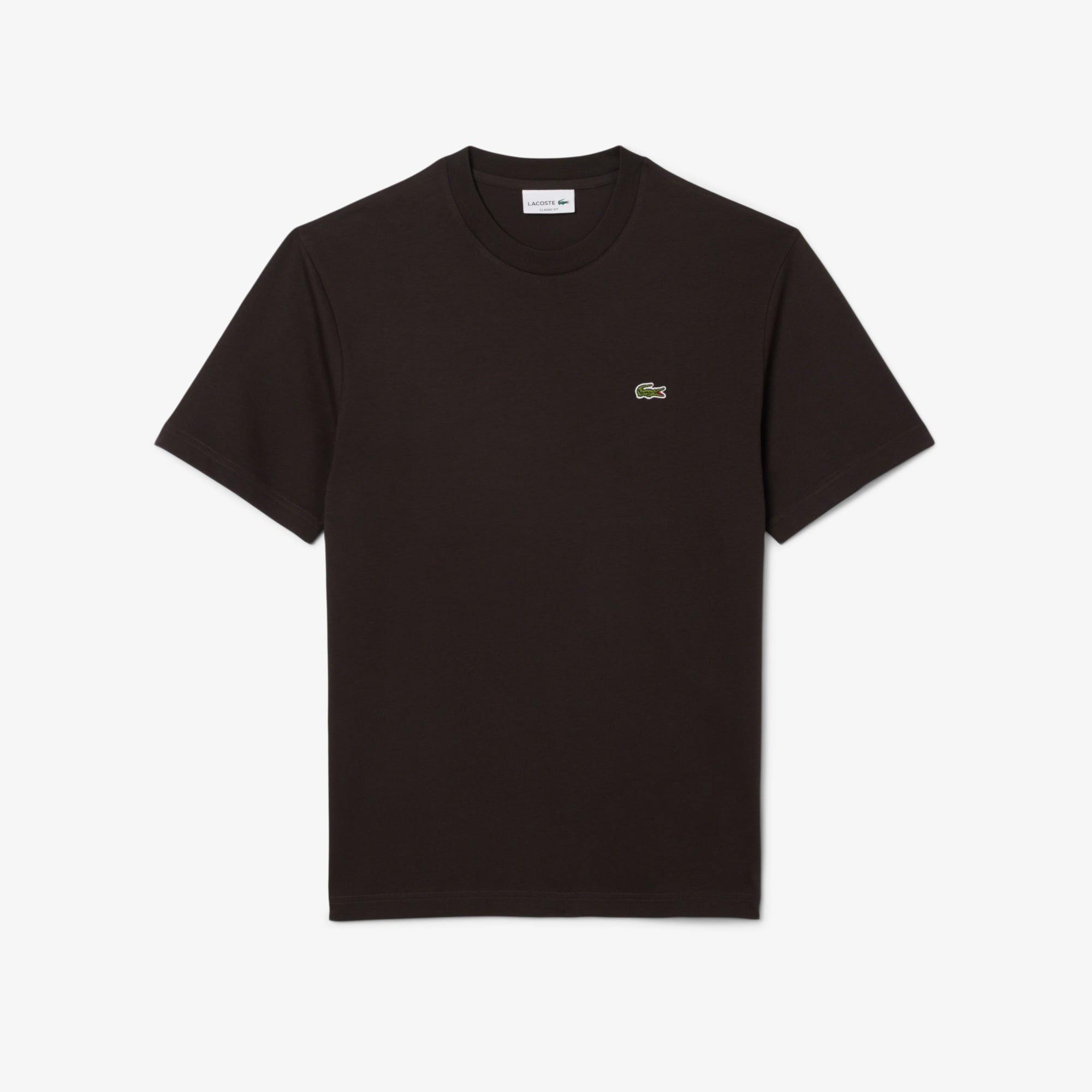 Lacoste Erkek Classic Fit Bisiklet Yaka Kahverengi T-Shirt
