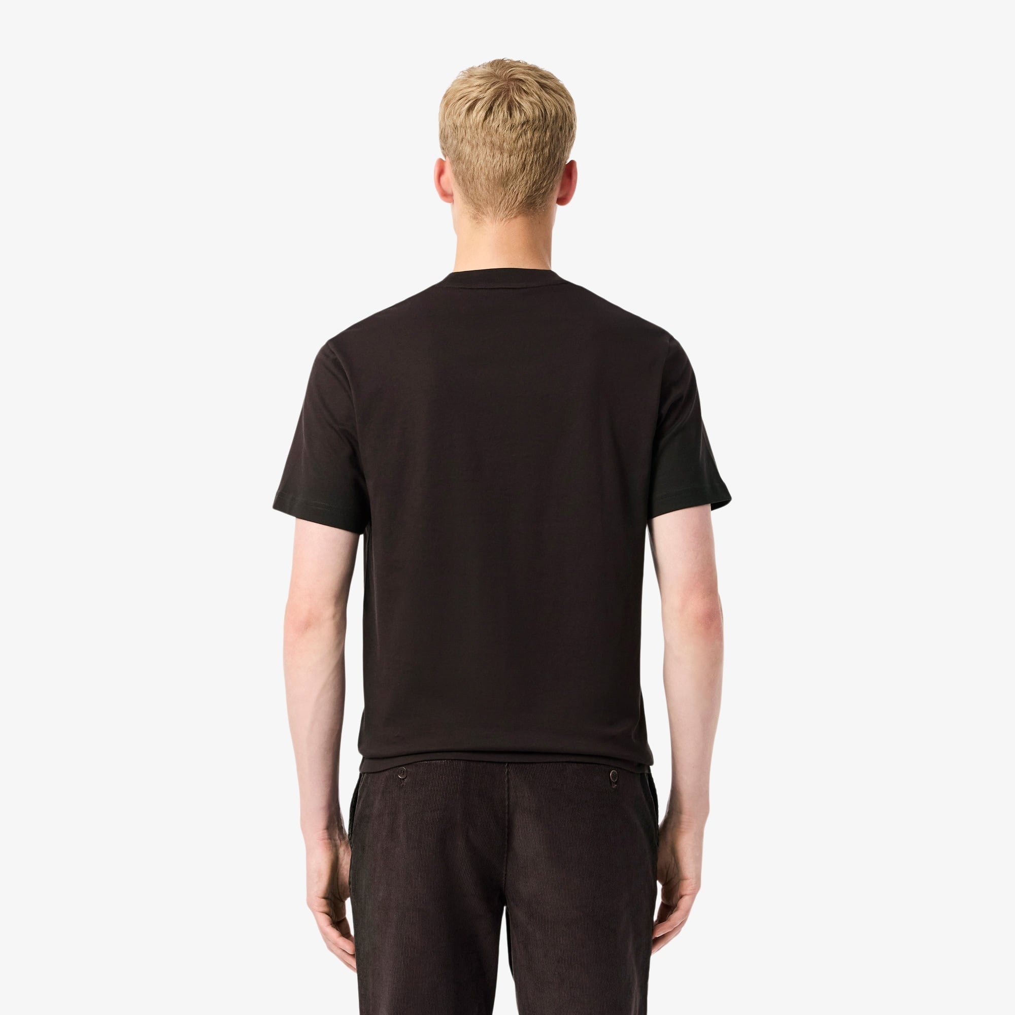 Lacoste Erkek Classic Fit Bisiklet Yaka Kahverengi T-Shirt