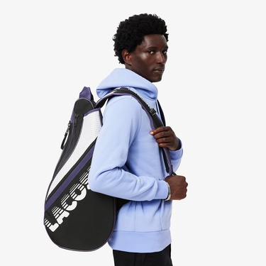  Lacoste Erkek Baskılı Siyah Spor Çantası