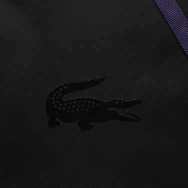  Lacoste Erkek Baskılı Siyah Spor Çantası