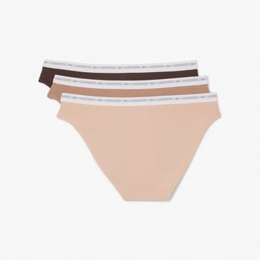  Lacoste Kadın 3'lü Bej Külot