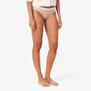  Lacoste Kadın 3'lü Bej Külot