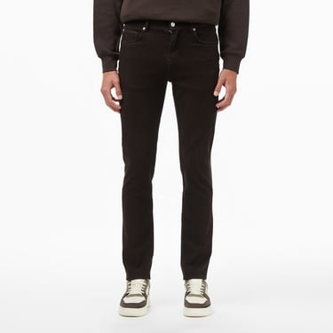  Lacoste Erkek Slim Fit Kahverengi Jean Pantolon