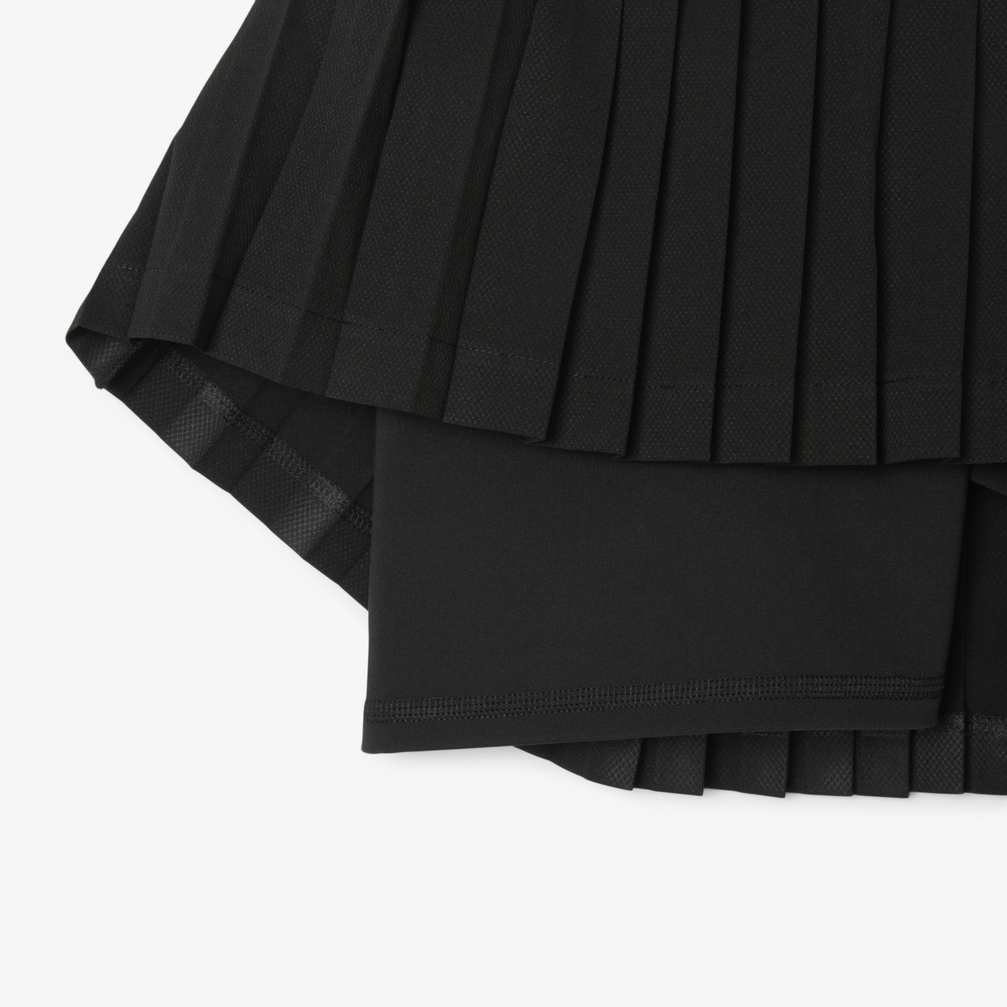 Lacoste Kadın Flare Fit Pileli Siyah Etek