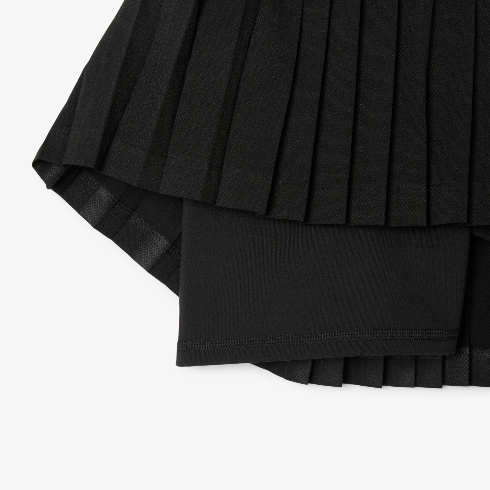 Lacoste Kadın Flare Fit Pileli Siyah Etek