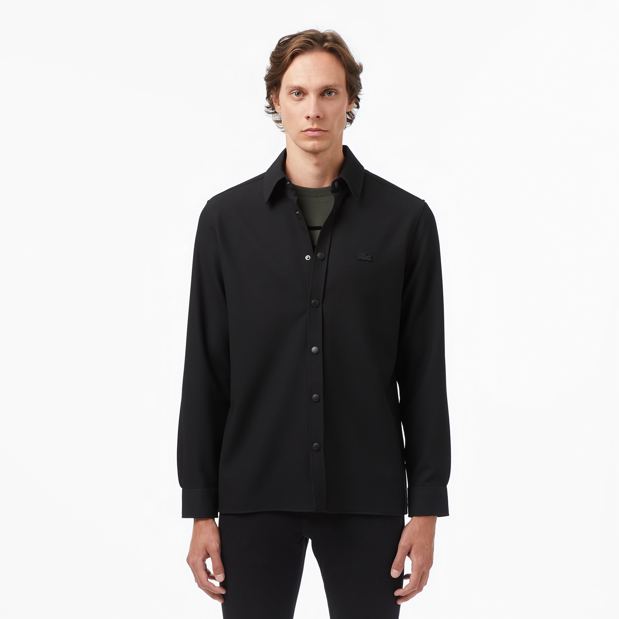 Lacoste Erkek Regular Fit Siyah Gömlek