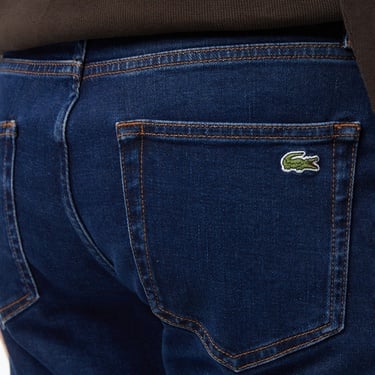  Lacoste Erkek Regular Fit Lacivert Jean Pantolon