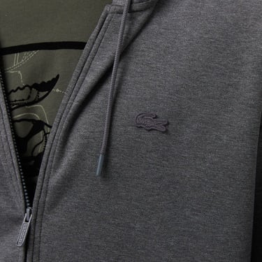  Erkek Relaxed Fit Kapüşonlu Gri Sweatshirt