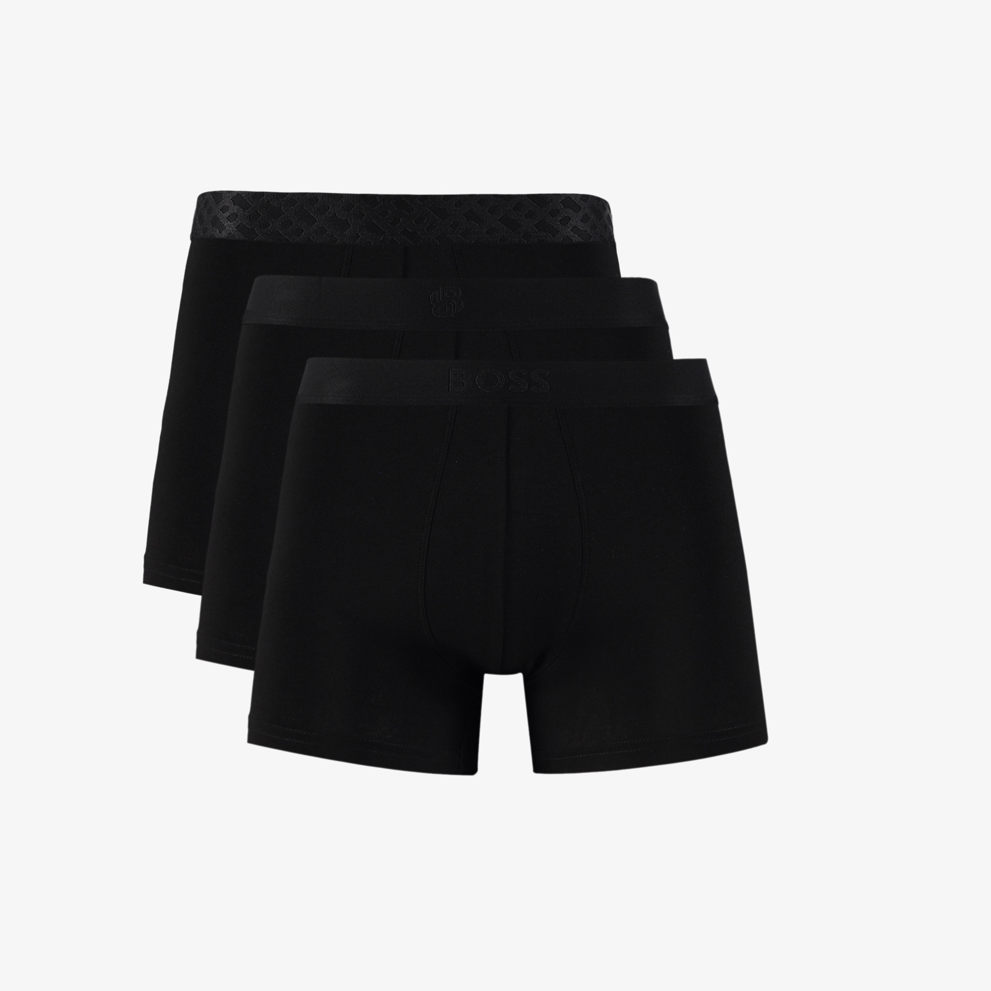 Boss 3'lü Trunk Logo Erkek Siyah Boxer
