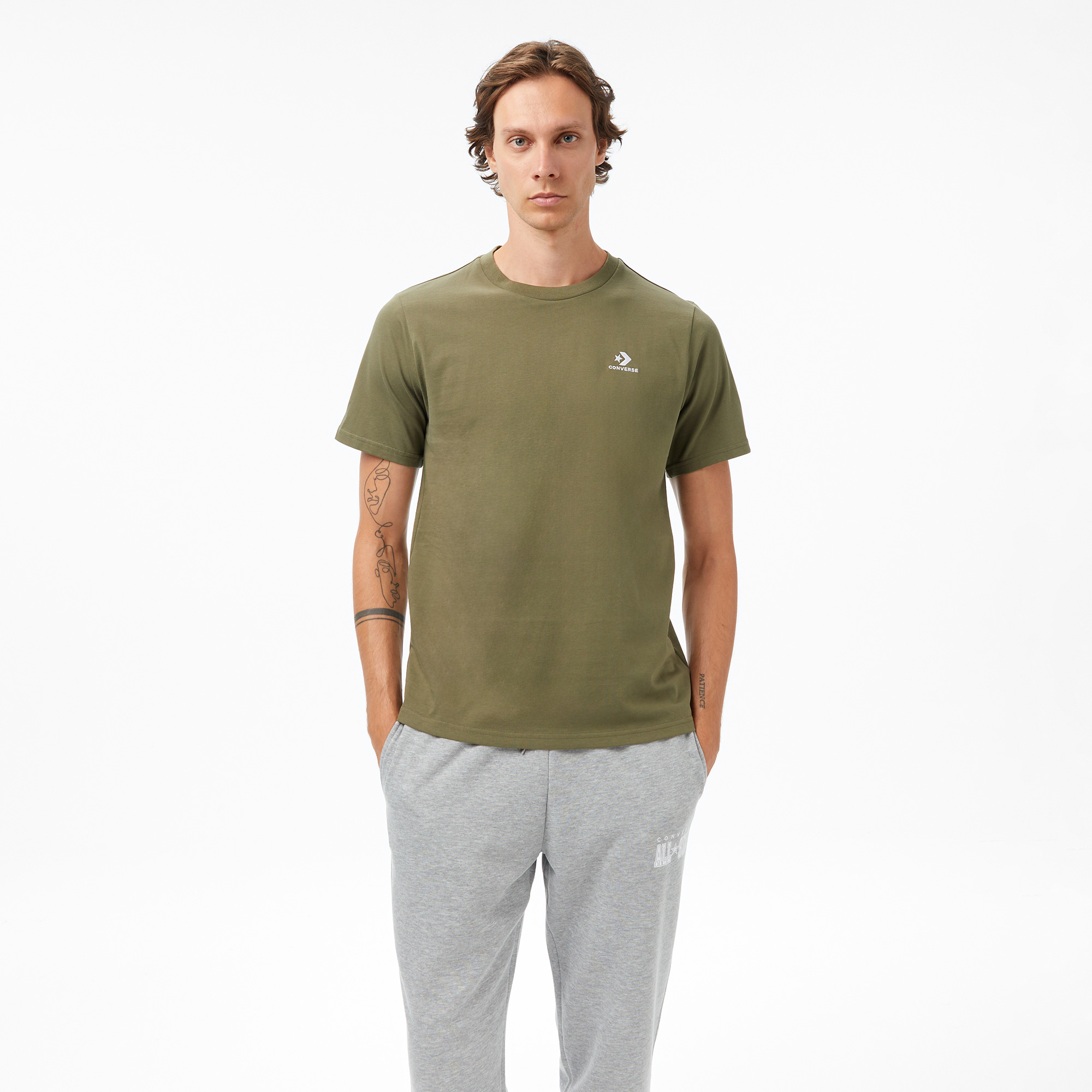  Converse Erkek Haki T-Shirt