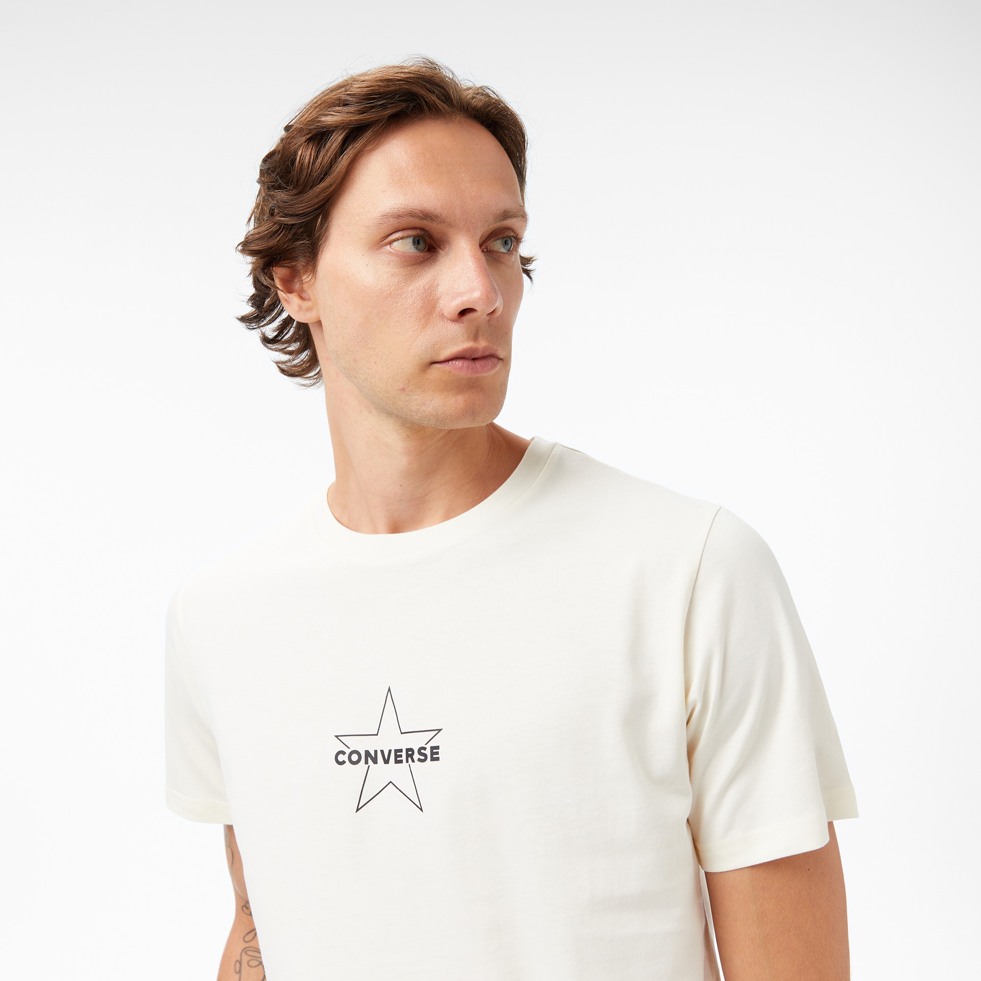 Converse Erkek Krem T-Shirt