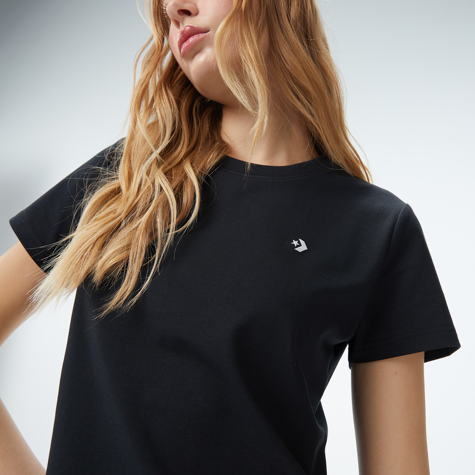 Converse Kadın Siyah T-Shirt