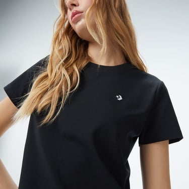  Converse Kadın Siyah T-Shirt