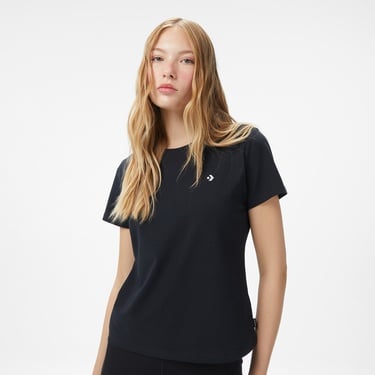  Converse Kadın Siyah T-Shirt