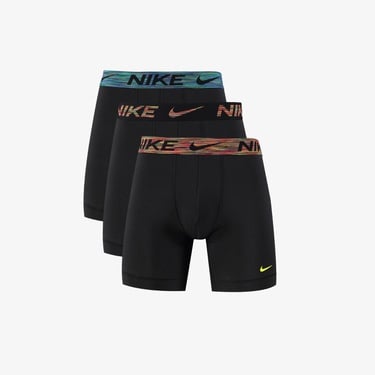  Nike Brief 3' lü Erkek Siyah Boxer