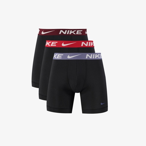  Nike Brief 3' lü Erkek Siyah Boxer