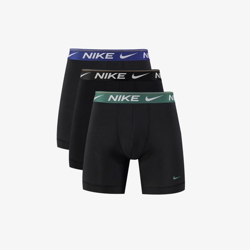  Nike Brief 3' lü Erkek Siyah Boxer